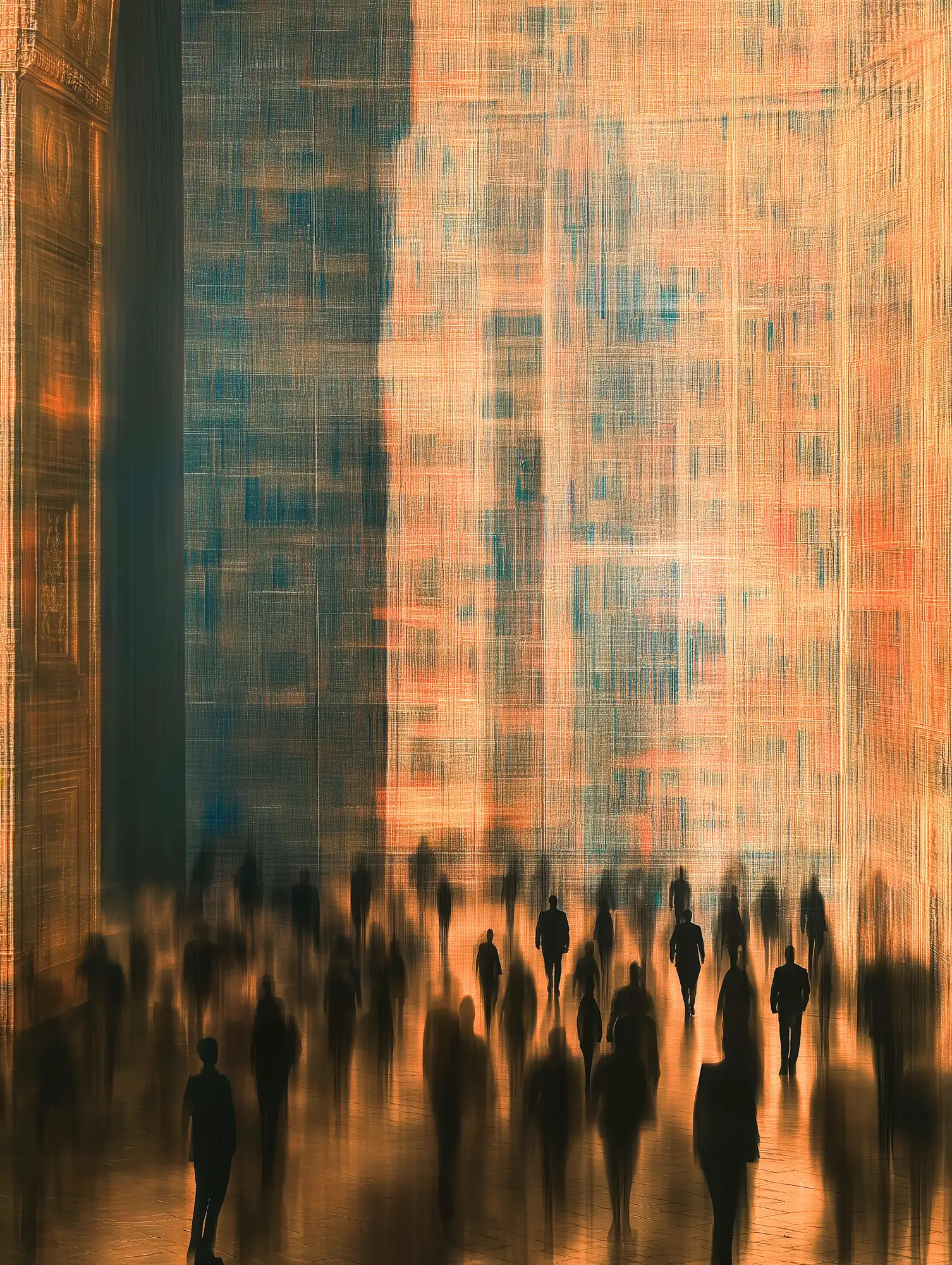 ריקוד דמויות באור