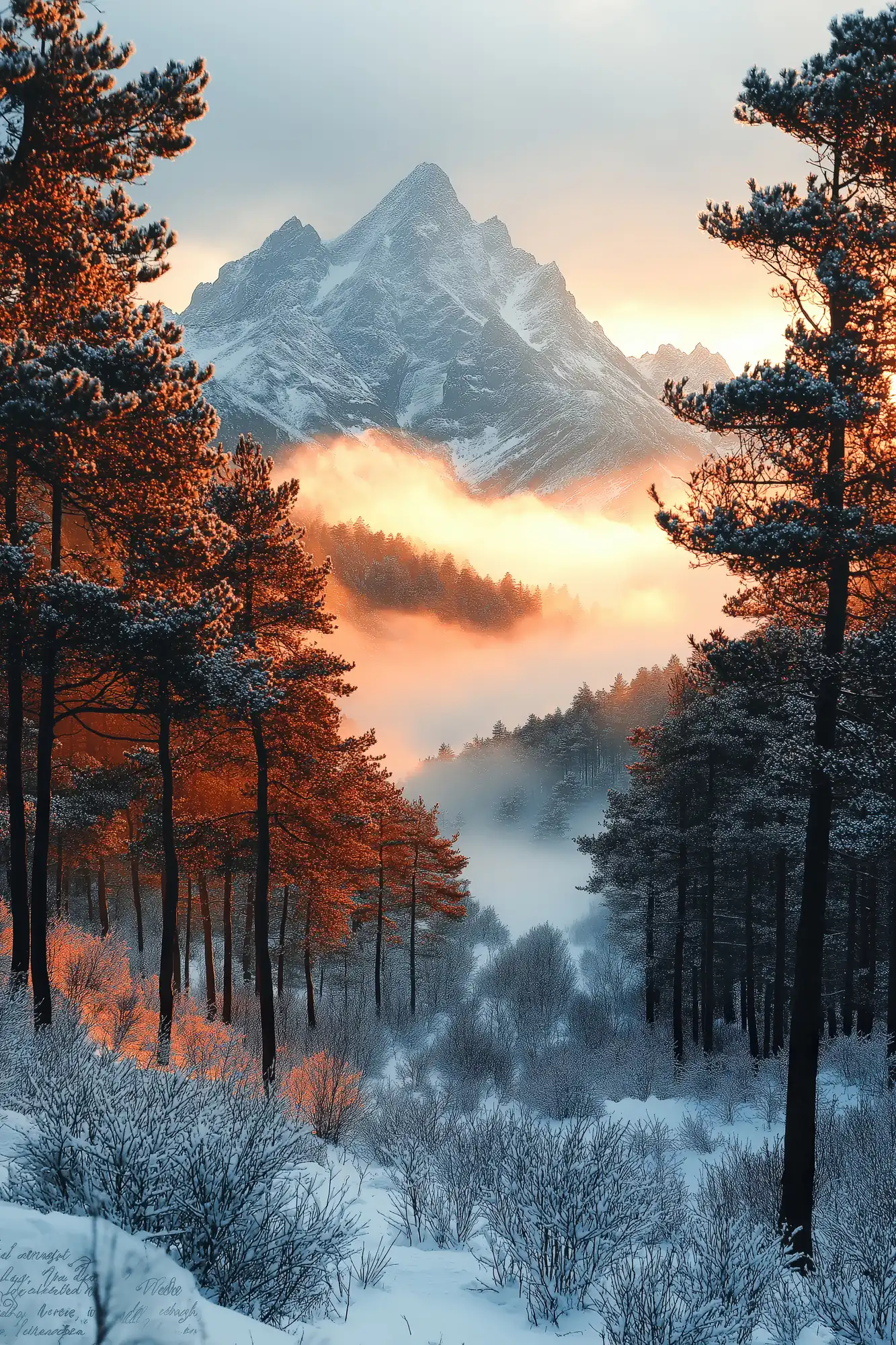 נוף חורפי קסום