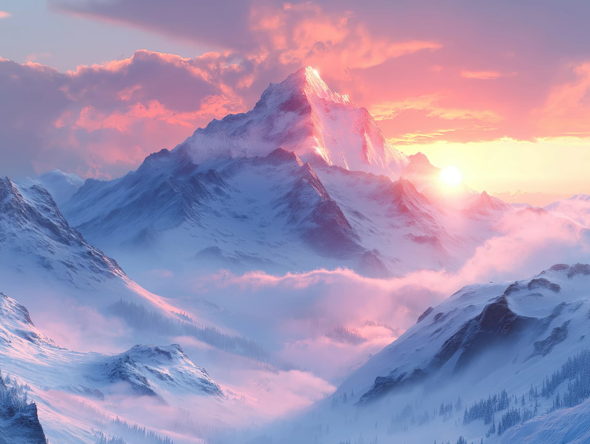 נוף הררי קסום