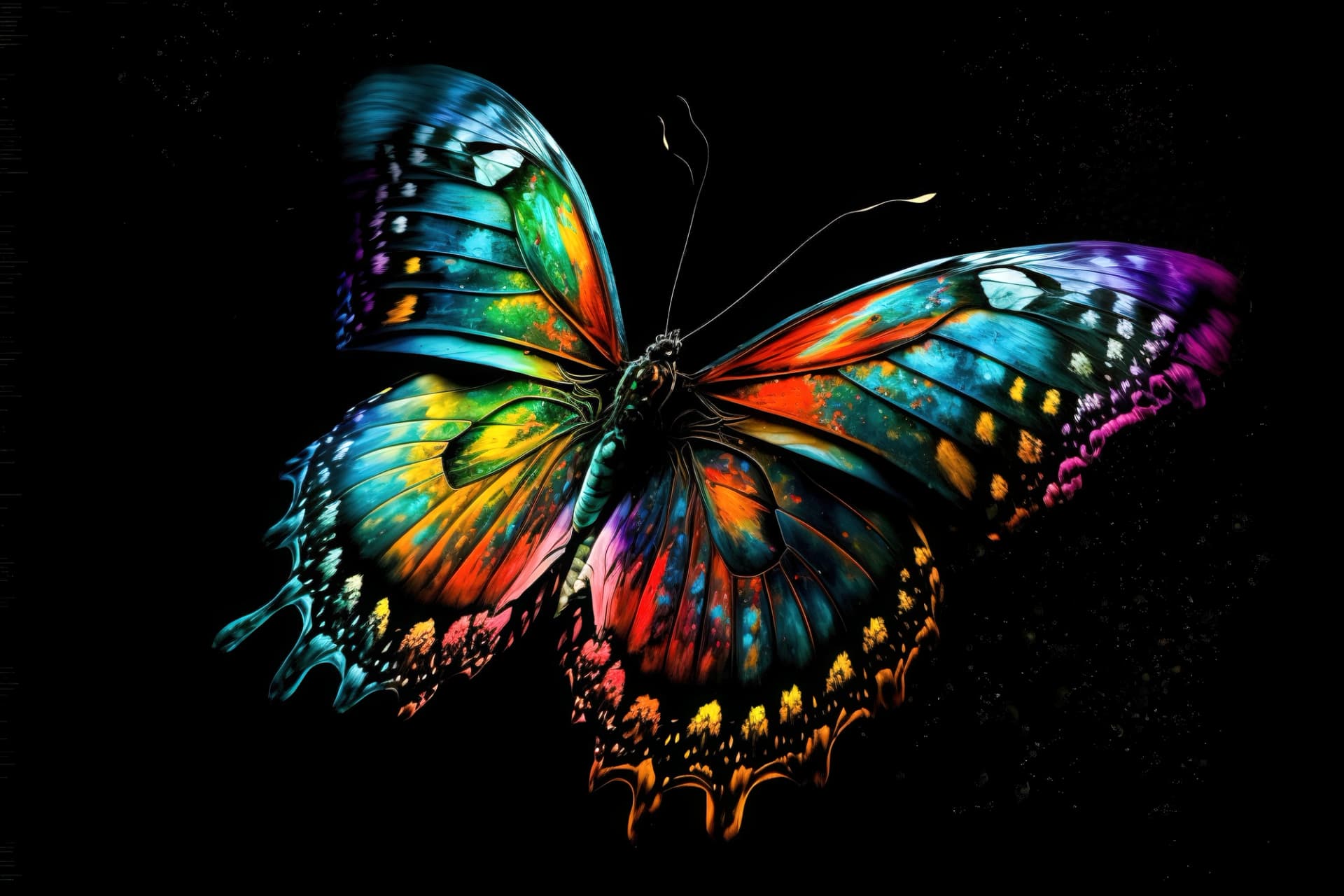 פרפר צבעוני