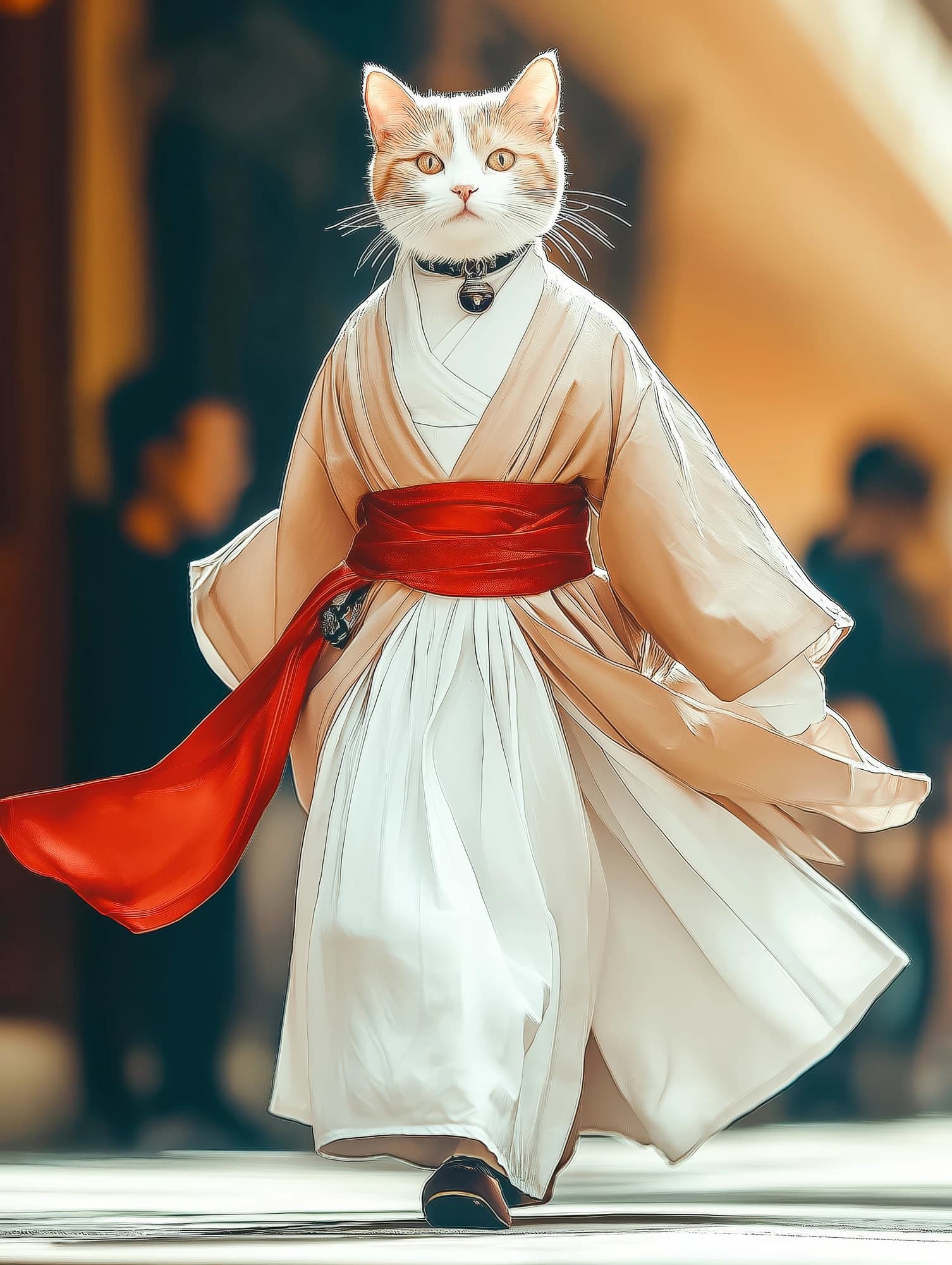 חתול במדי סמוראי